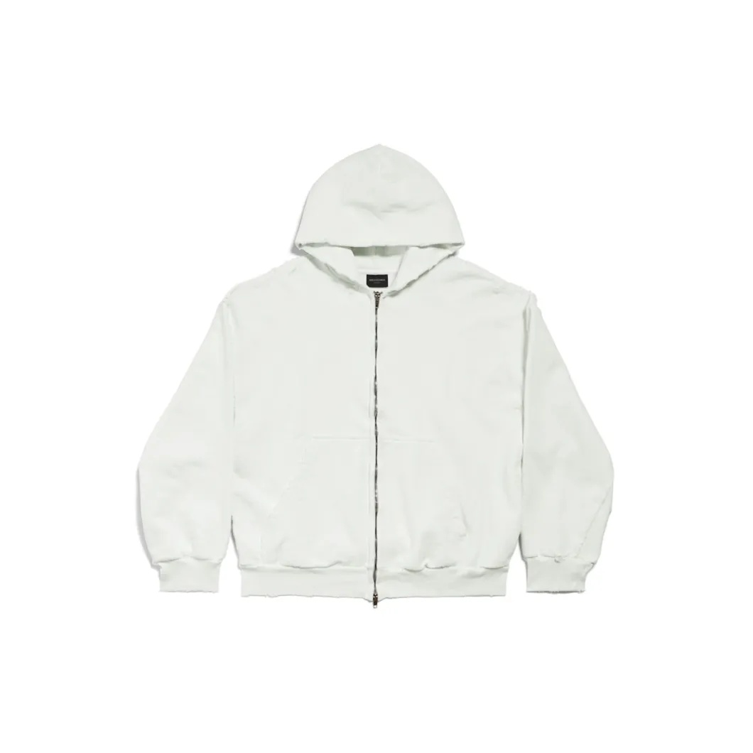 Men's Agaicnelab Zip-up Hoodie Regular Fit in White