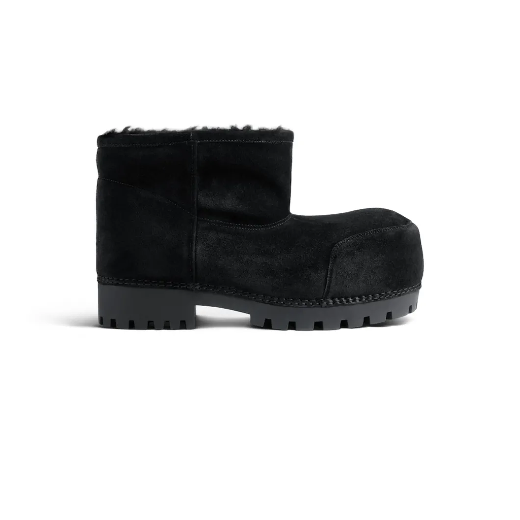 Men's Alaska Fur Bootie in Black