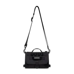Men's Army Messenger Bag in Black