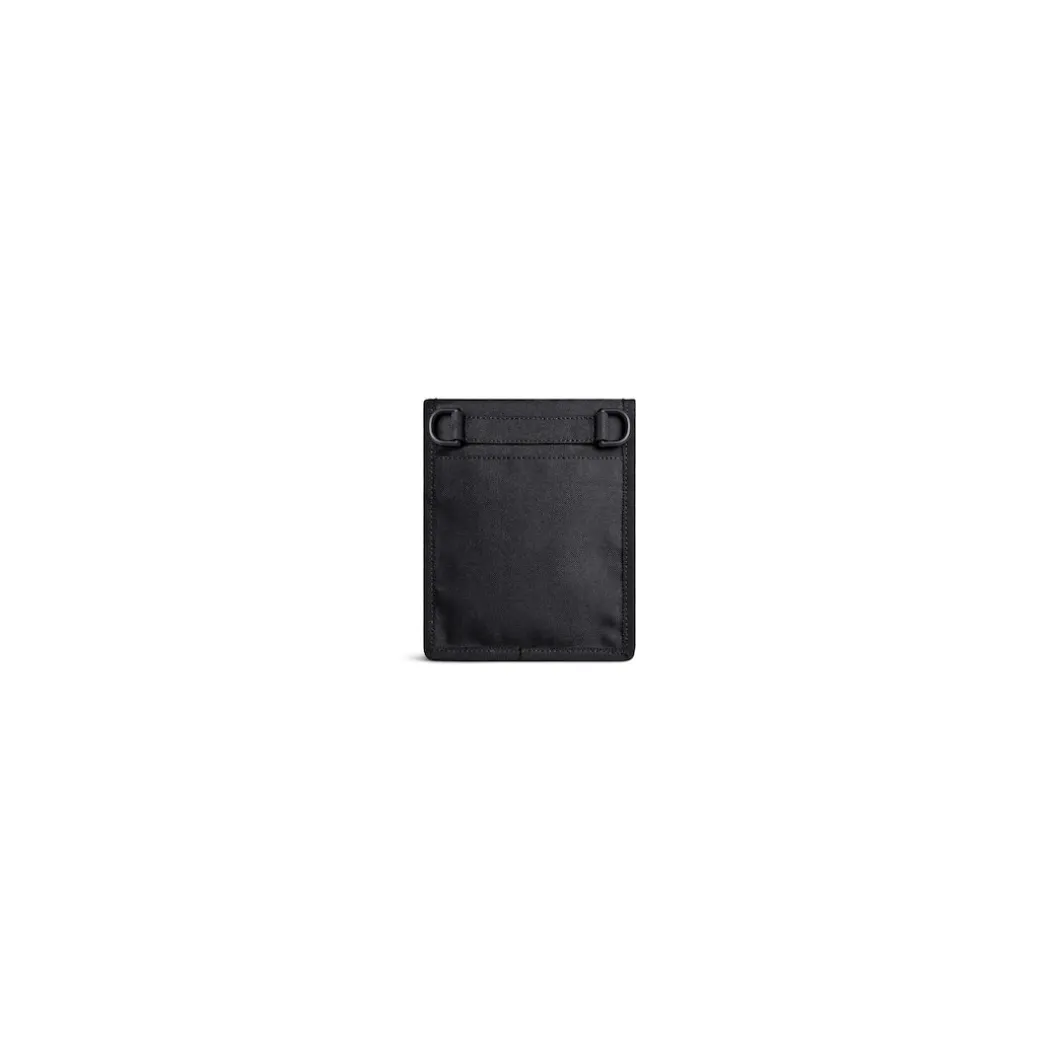 Men's Army Small Pouch With Strap in Black