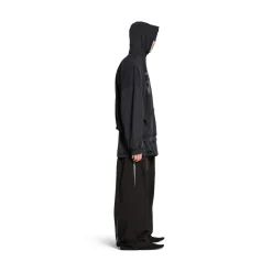 Men's 3b Liquified Hoodie Large Fit in Black/grey