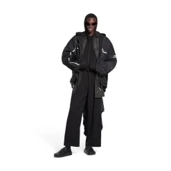 Men's 3b Sports Icon Layered Tracksuit Jacket in Black