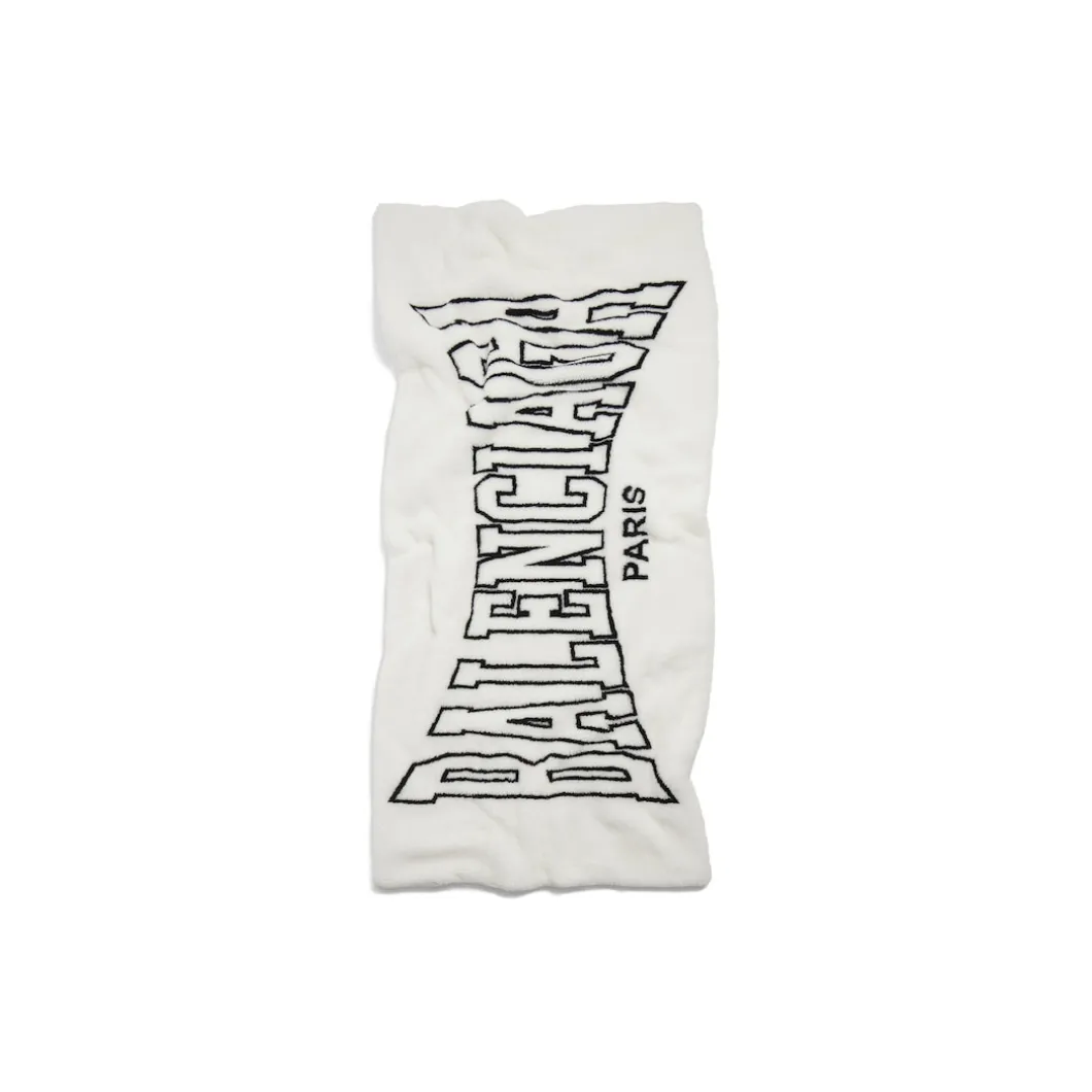 Men's Balenciaga Boxing Padded Stola in White/black