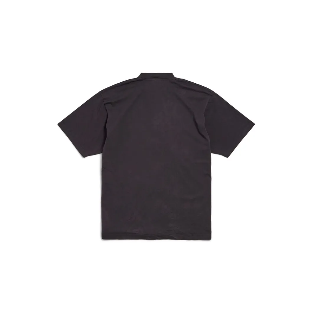 Men's Balenciaga Boxing T-shirt Medium Fit in Black Faded
