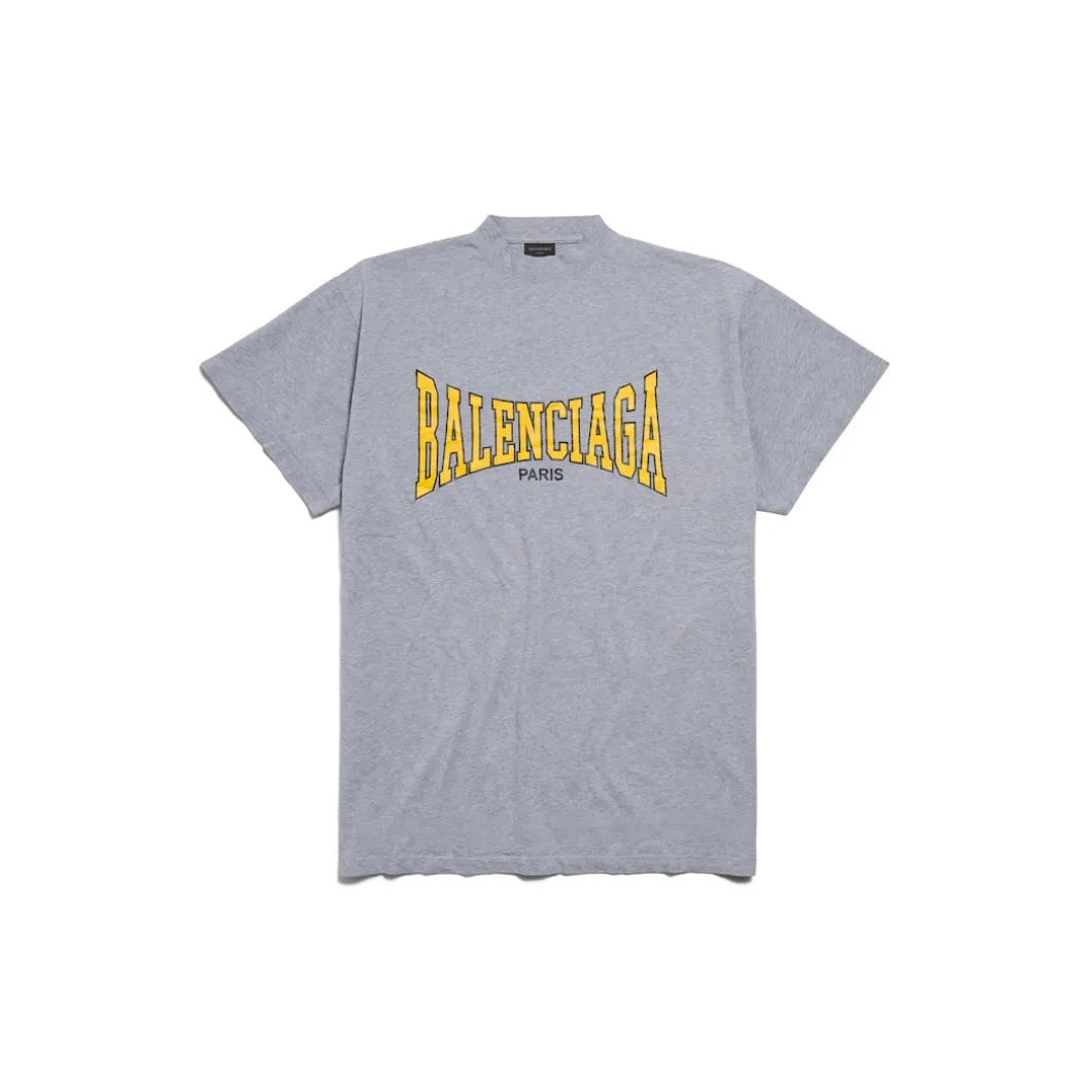 Men's Balenciaga Boxing T-shirt Oversize Fit in Grey