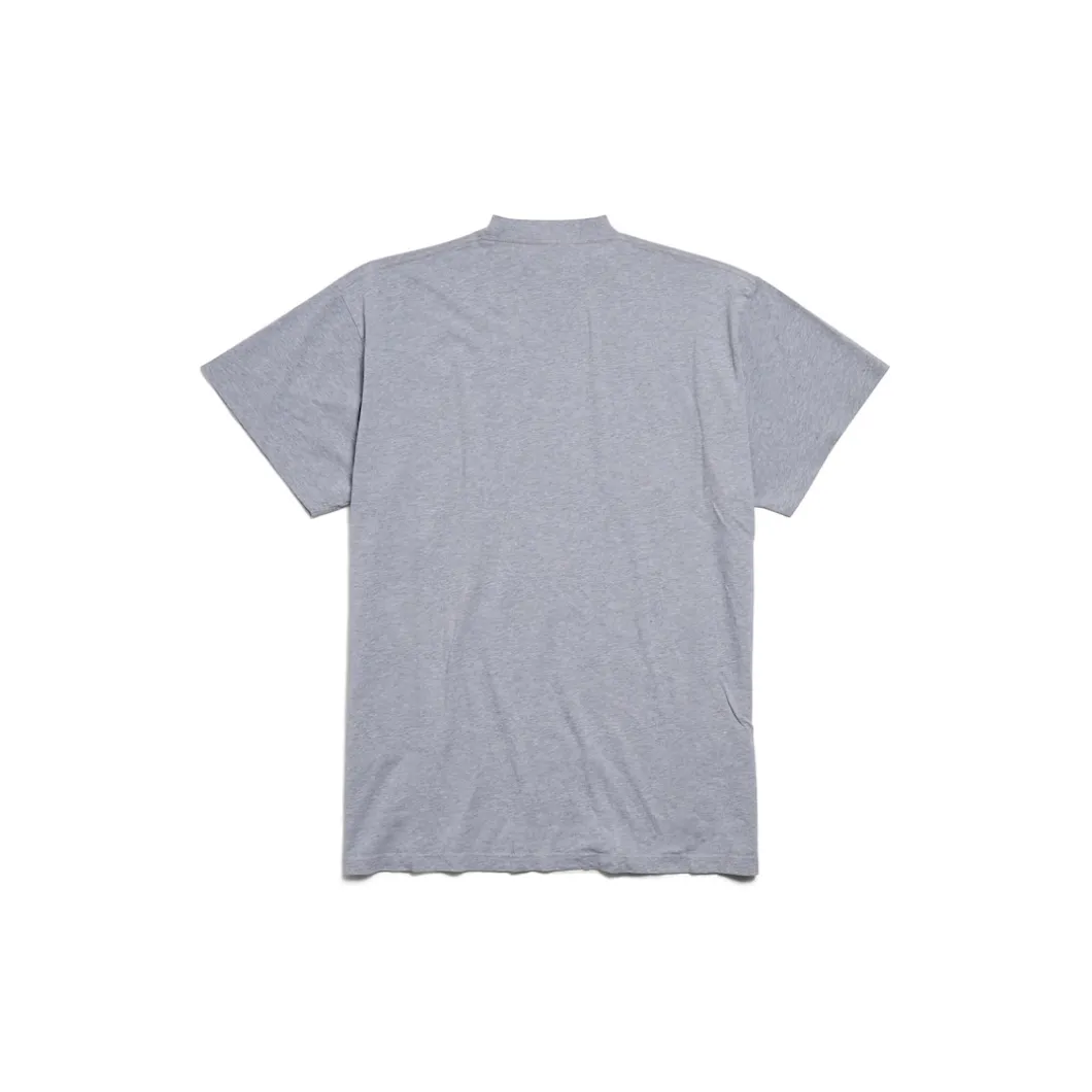 Men's Balenciaga Boxing T-shirt Oversize Fit in Grey