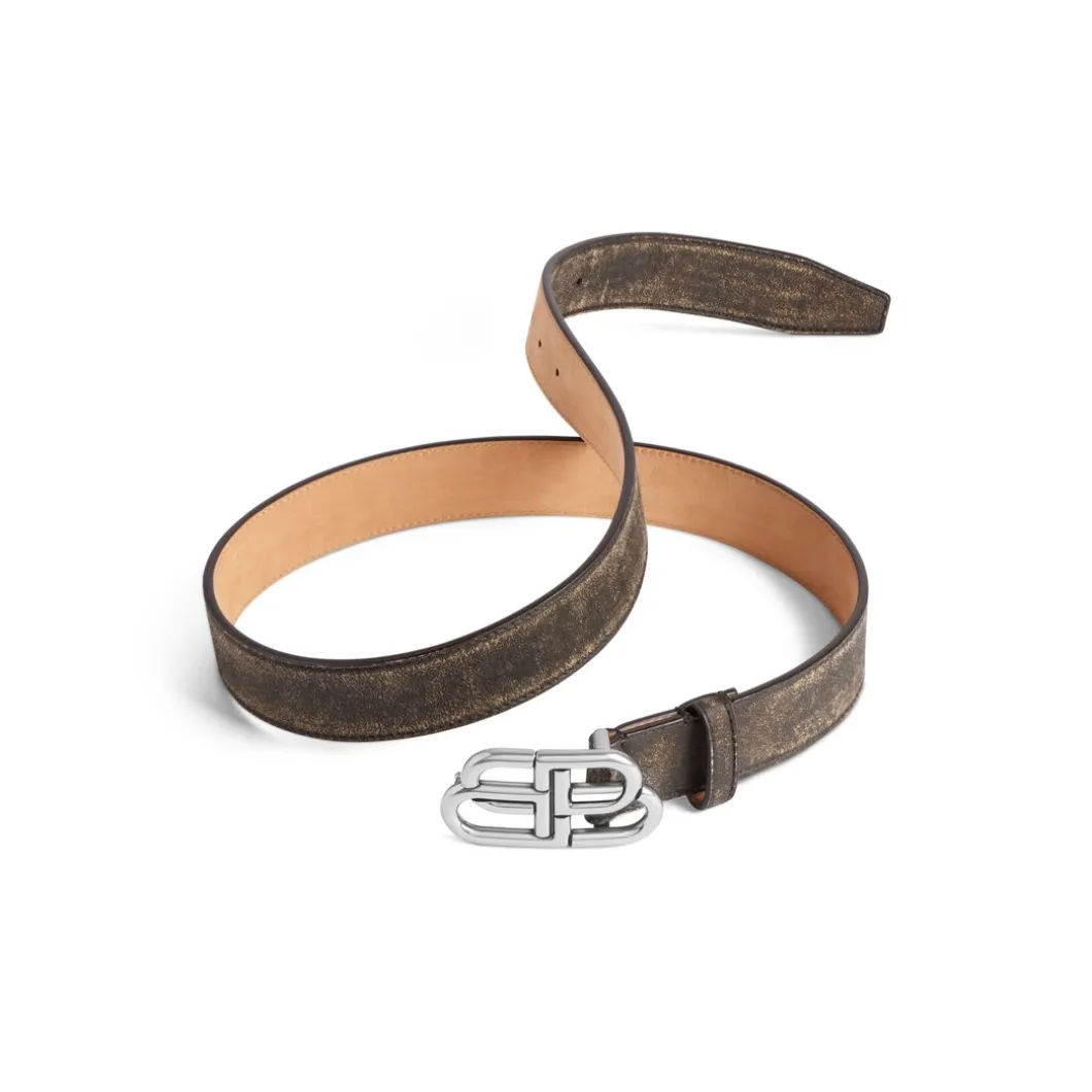 Men's Bb Large Belt in Brown