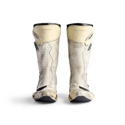 Men's Biker Boot  in White/beige/black