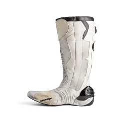 Men's Biker Boot  in White/beige/black