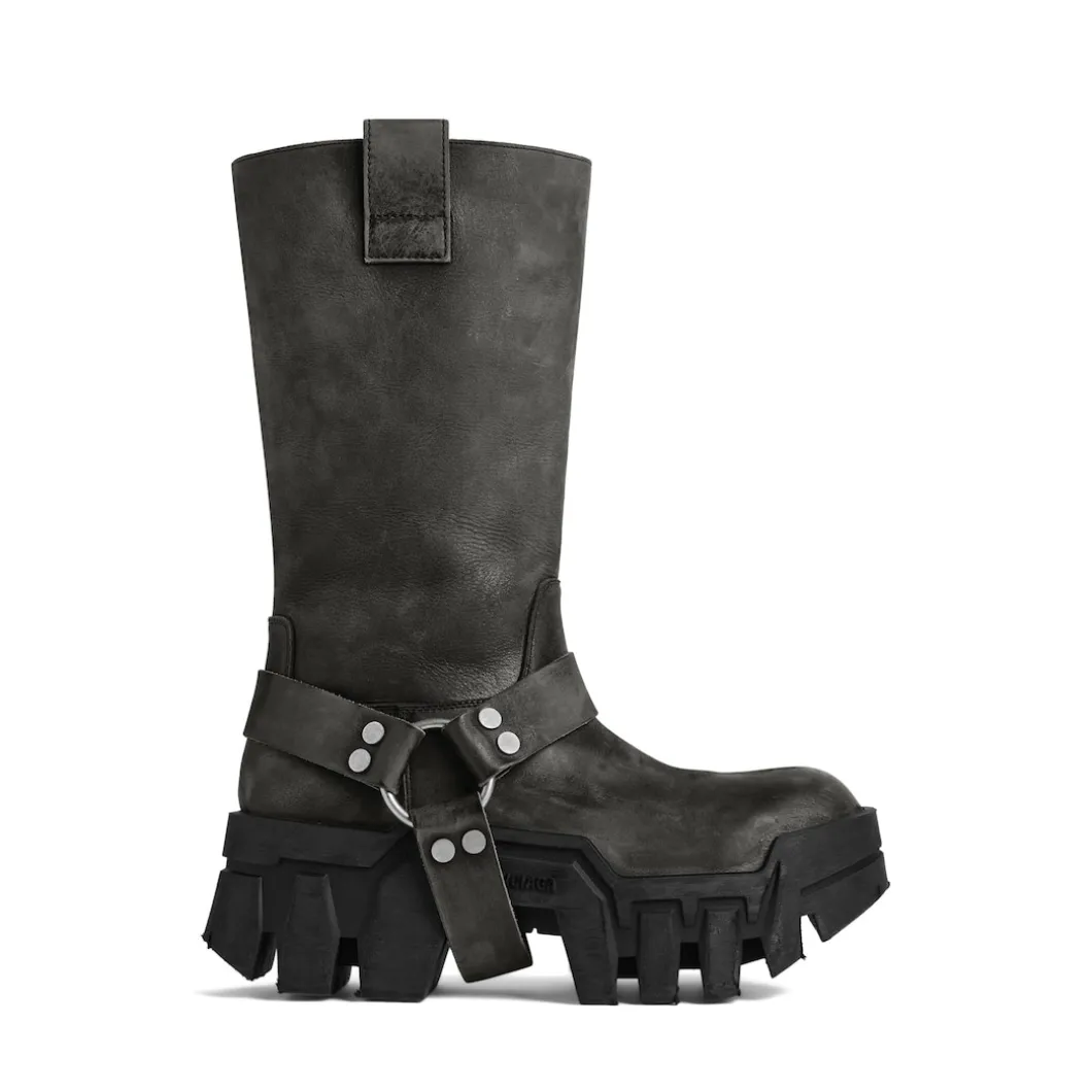 Men's Bulldozer Harness Boot in Black