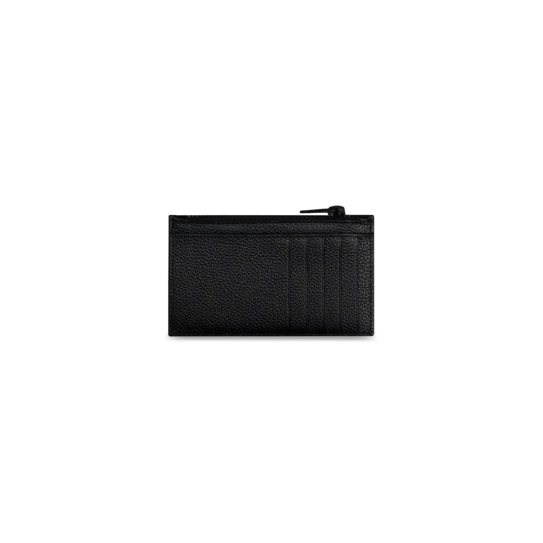 Men's Car Long Coin And Card Holder in Black