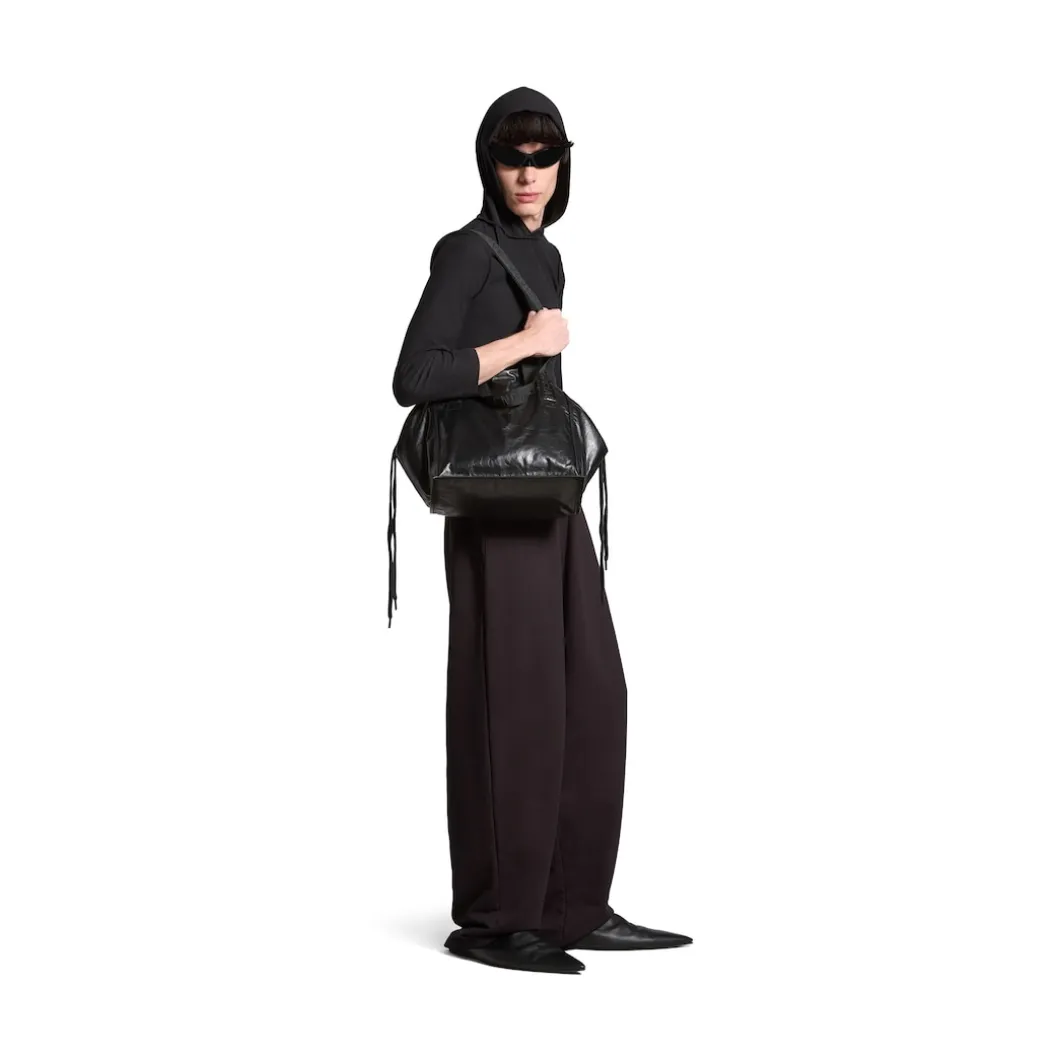 Men's Cargo Medium Tote Bag in Black
