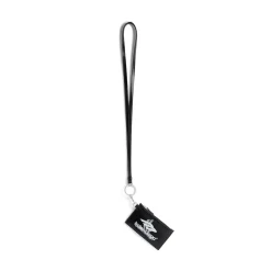 Men's Cash Card Case On Keychain Box in Black/white