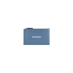 Men's Cash Large Long Coin And Card Holder  in Blue