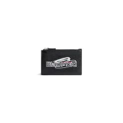Men's Cash Large Long Coin And Card Holder in Black