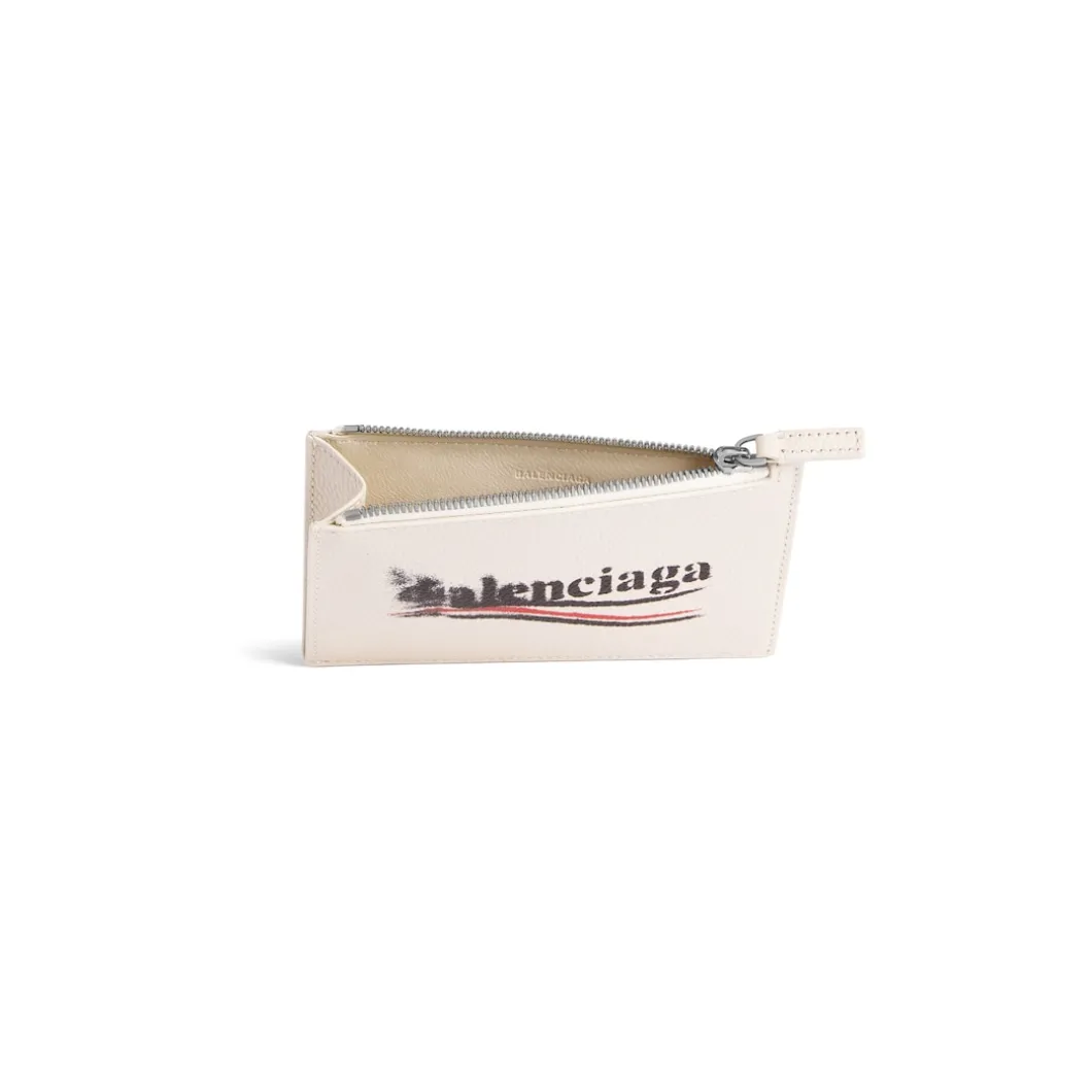 Men's Cash Large Long Coin And Card Holder in Light Beige