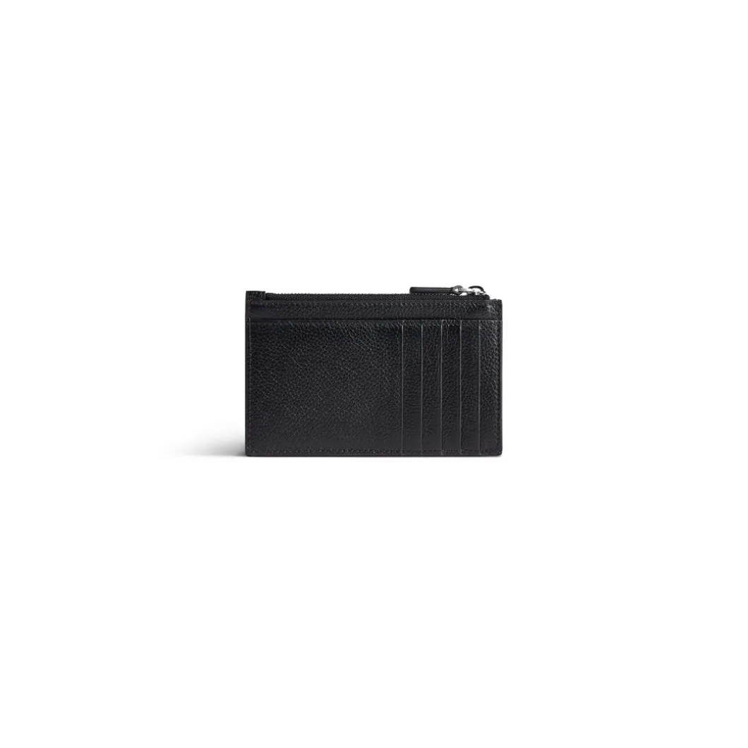 Men's Cash Large Long Coin And Card Holder in Black