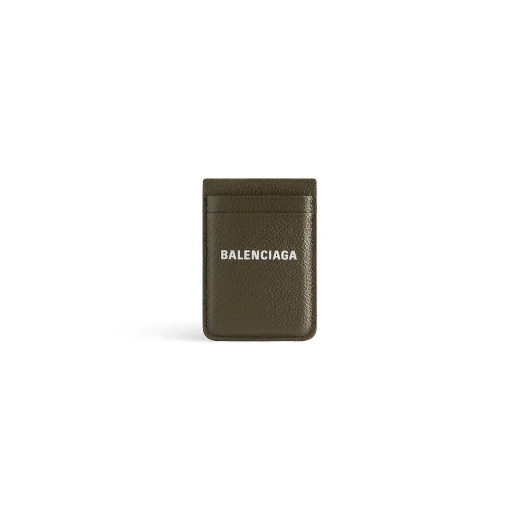 Men's Cash Magnet Card Holder in Dark Green