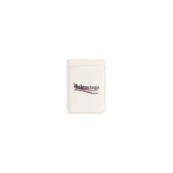 Men's Cash Magnet Card Holder  in Light Beige