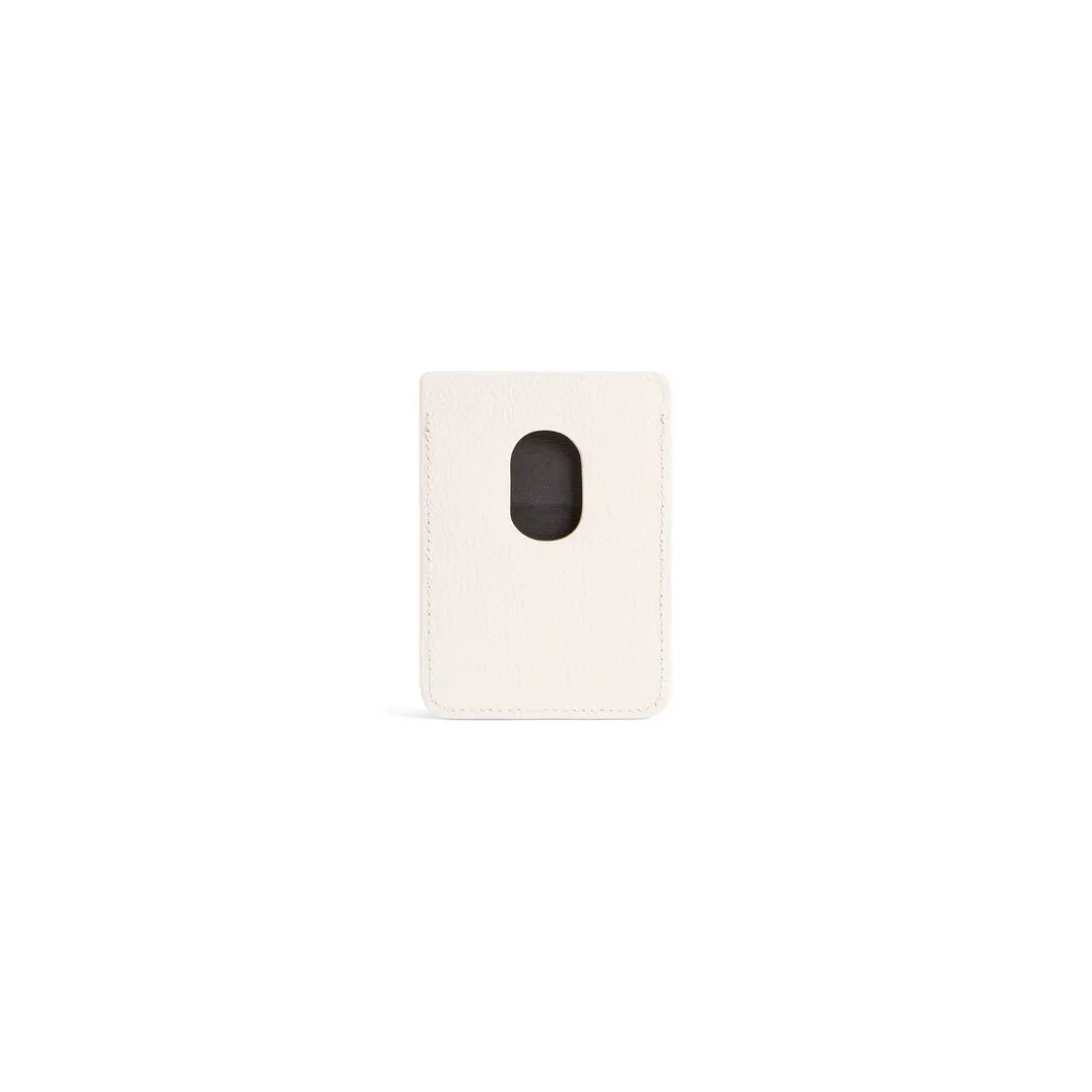 Men's Cash Magnet Card Holder in Light Beige