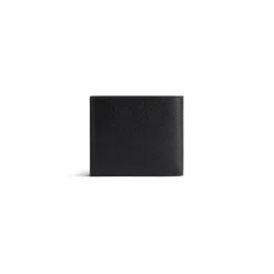 Men's Cash Square Folded Wallet in Black