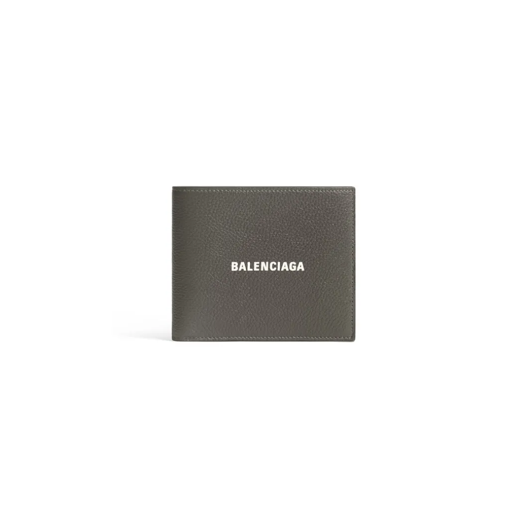 Men's Cash Square Folded Wallet in Dark Green