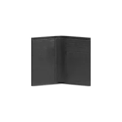Men's Cash Vertical Bifolded Wallet in Black/white