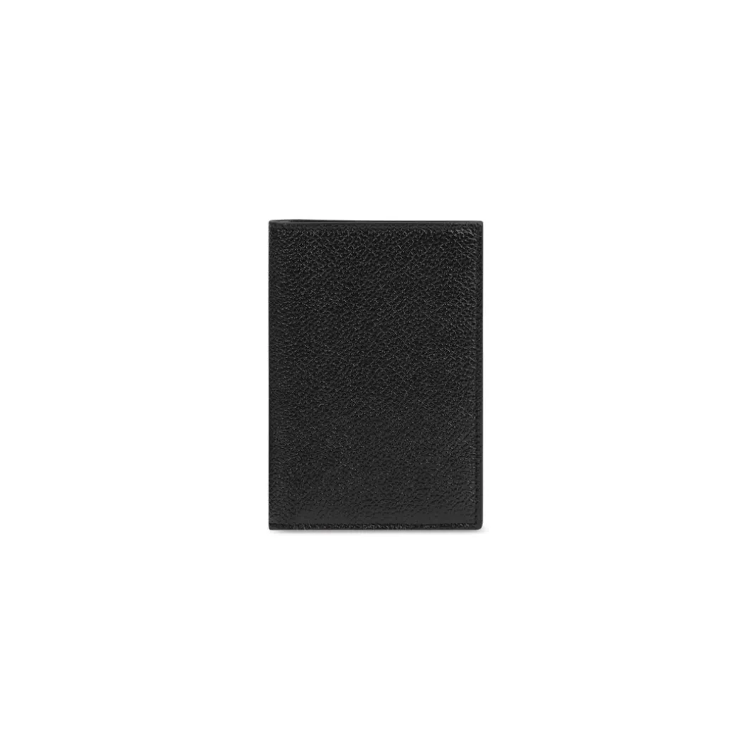 Men's Cash Vertical Bifolded Wallet in Black/white
