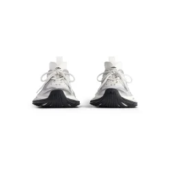 Men's Circuit Sneaker in White/silver