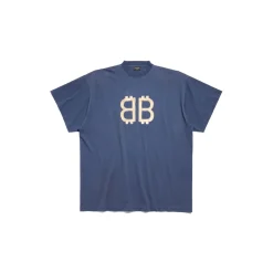 Men's Crypto T-shirt Oversized in Blue