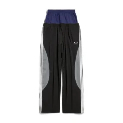 Men's Cut-up Tracksuit Pants in Black