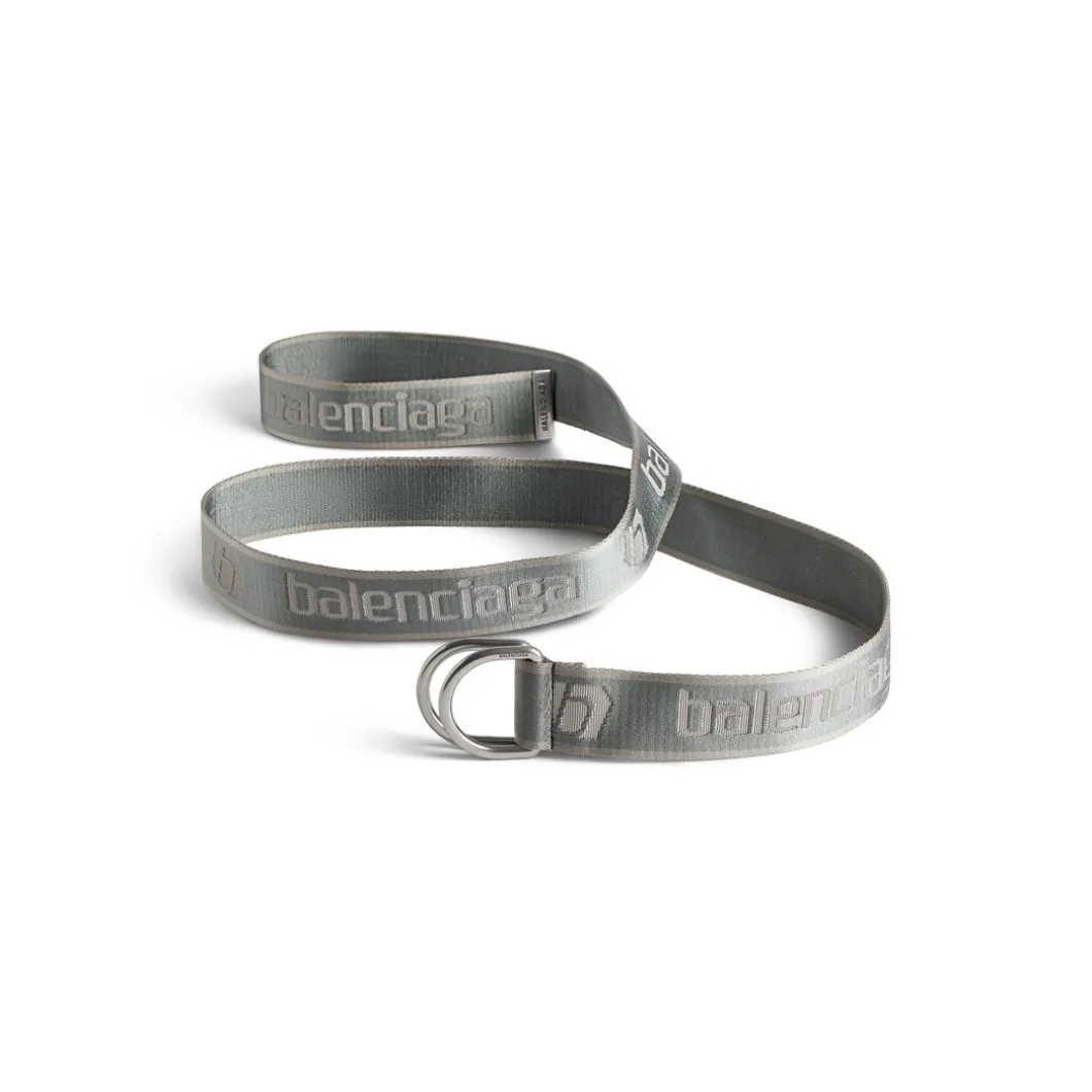 Men's D Ring Belt in Dark Grey