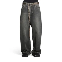 Men's D Ring Belt in Dark Green