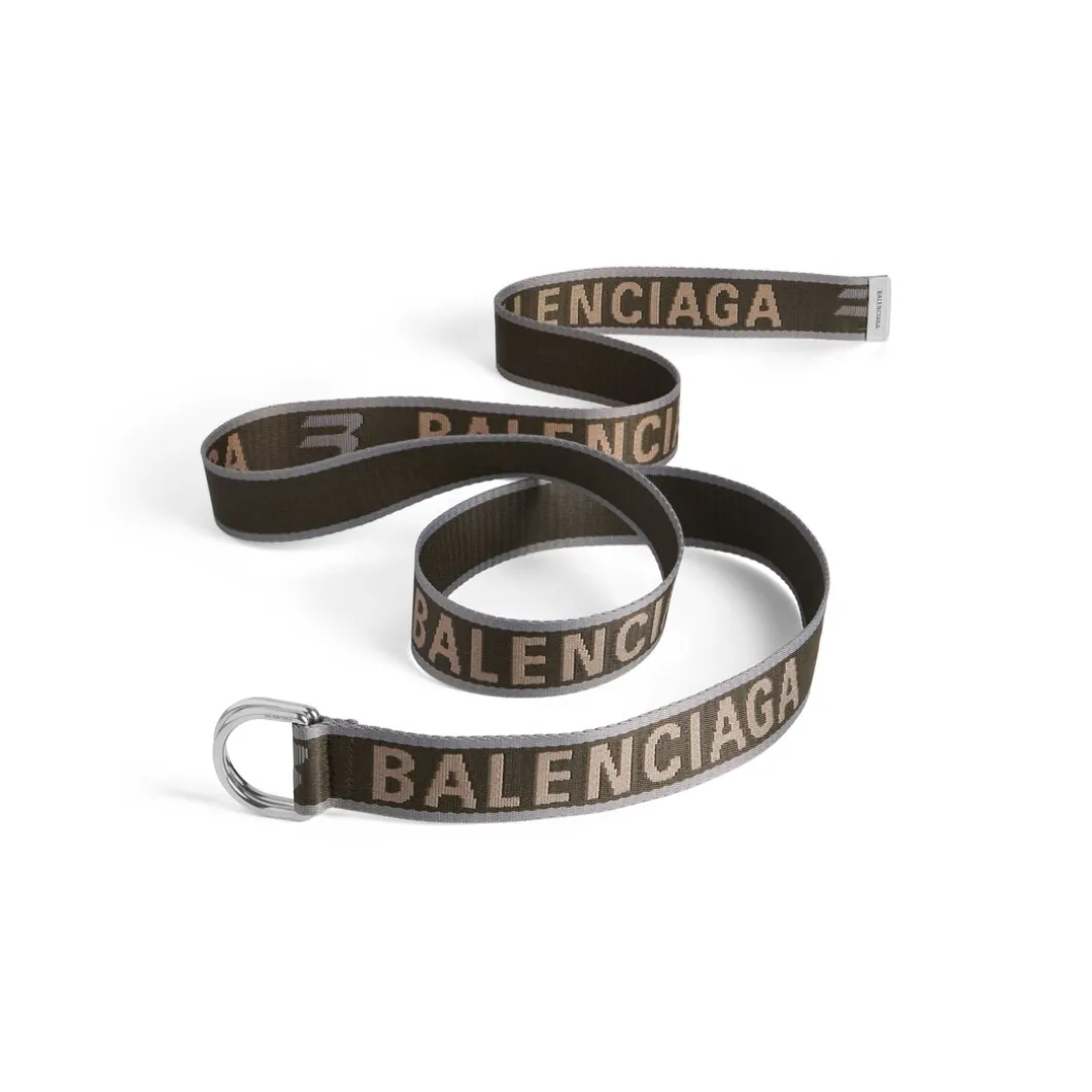 Men's D Ring Belt in Dark Green