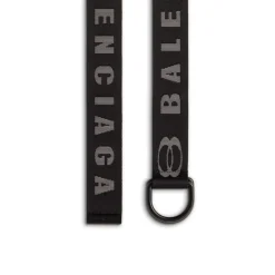 Men's D Ring Belt in Dark Grey