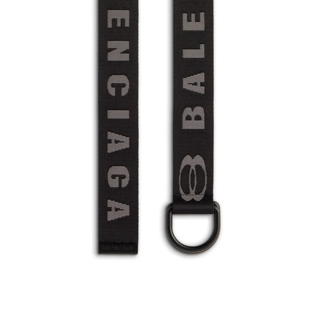 Men's D Ring Belt in Dark Grey