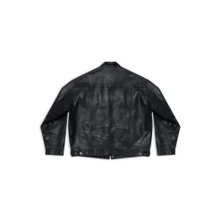 Men's Denim Style Jacket in Black