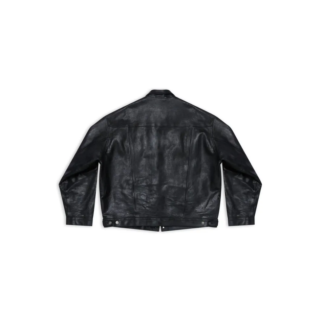 Men's Denim Style Jacket in Black