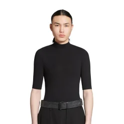 Men's Double Holes Belt in Black