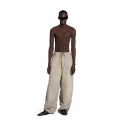 Men's Double Knee Pants in Beige