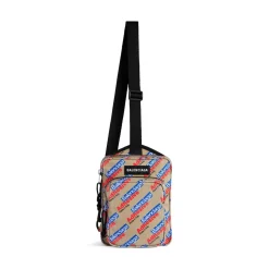 Men's Explorer Crossbody Messenger Bag  in Beige/red/blue