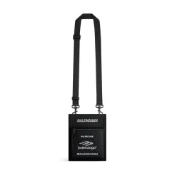 Men's Explorer Small Pouch With Strap in Black