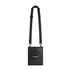 Men's Explorer Small Pouch With Strap in Black