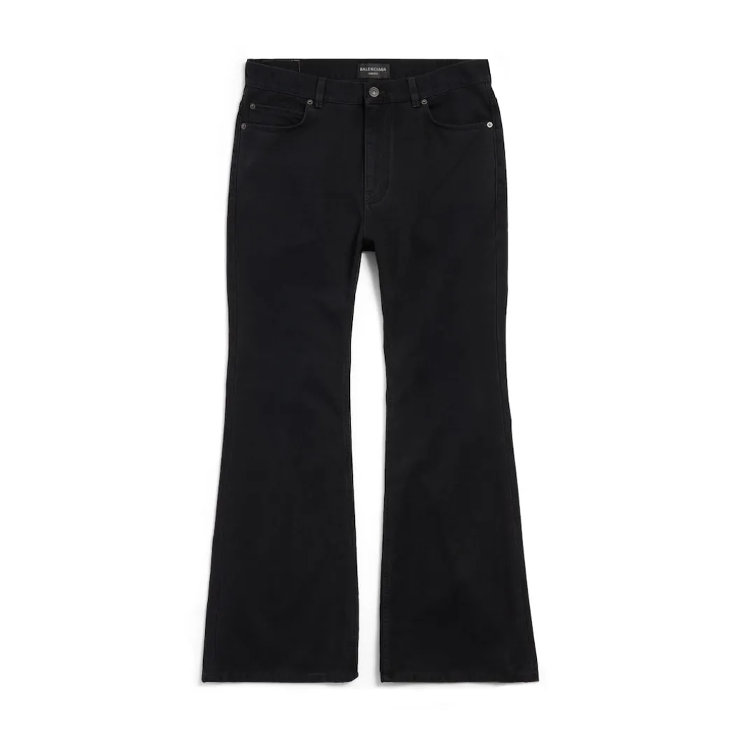 Men's Flared Pants in Black