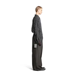 Men's Fluid Shirt in Black/white