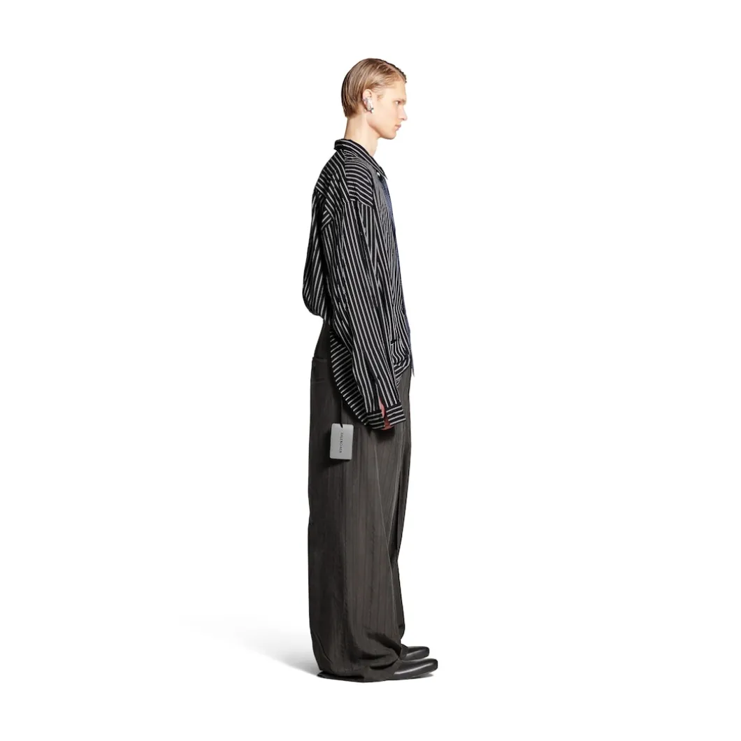 Men's Fluid Shirt in Black/white