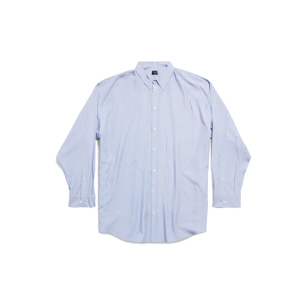 Men's Fluid Shirt in Blue/white