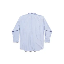 Men's Fluid Shirt in Blue/white