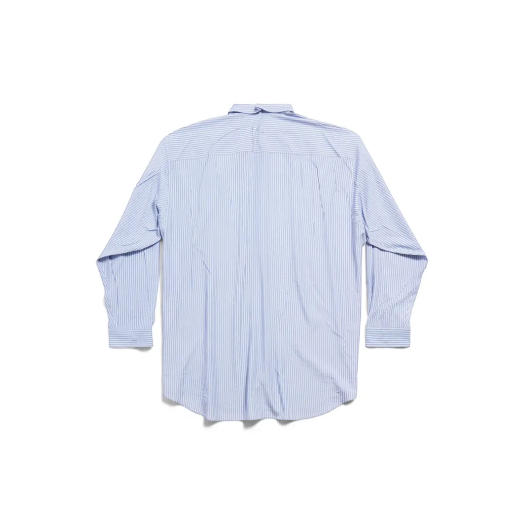Men's Fluid Shirt in Blue/white