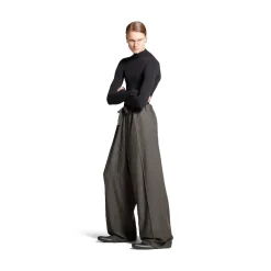 Men's Fluid Tailored Pants in Grey
